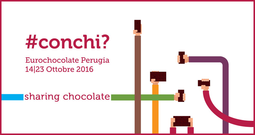 Eurochocolate 2016: Perugia, 14 - 23 ottobre 2016. Condividi la tua esperienza golosa con l'hashtag #ConChi? © Eurochocolate