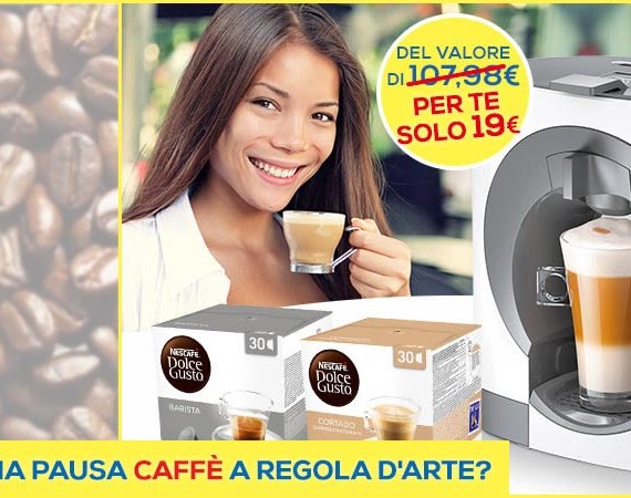 Macchina Nescafé in offerta con Casa Henkel: a soli 19€ con una spesa minima di 49,99€ su Casa Henkel!