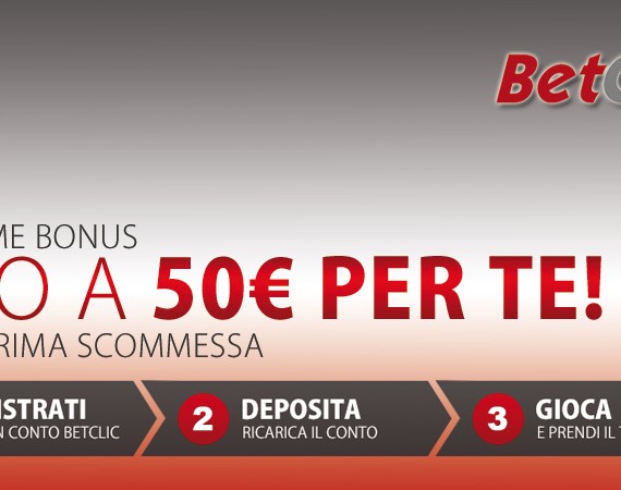 Welcome Bonus su BetClic: fino a 50€ di bonus sulla tua prima scommessa, sia se vinci sia se perdi!