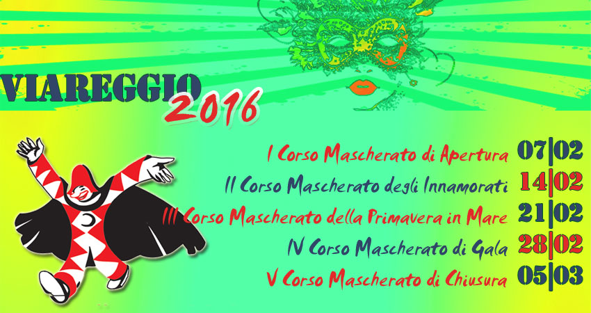 Programma Carnevale di Viareggio 2016